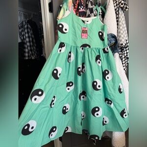 Mint Green Yin Yang Maxi Dress Emy Ave